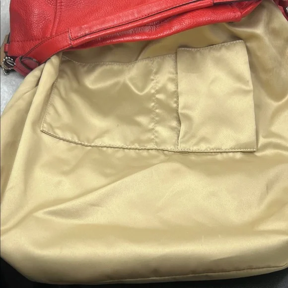 Coach 2014 Red Leather Shoulder Bag - Picture 10 of 10